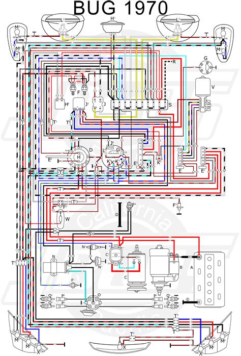 vw bug headlight wiring diagram 2001 